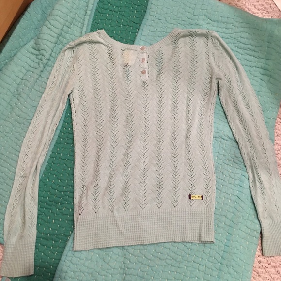 Volcom • Baby blue Button Up Lace Cardigan - Picture 8 of 8